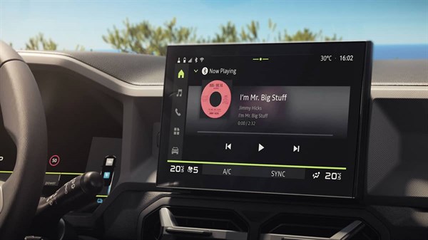 מסך מגע של מערכת מולטימדיה בדאצ'יה ביגסטר